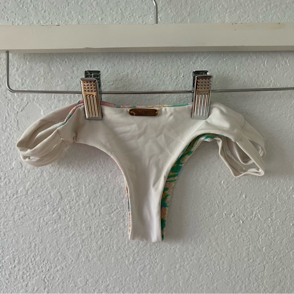 San Lorenzo white reversible bikini bottoms (medium)